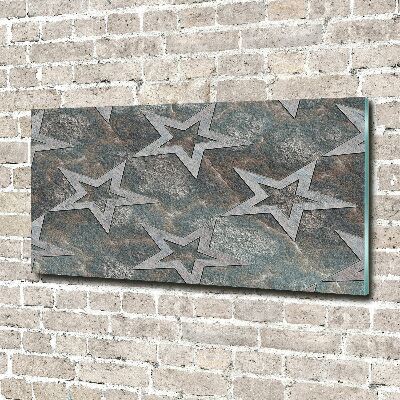 Glass art print Stone stars