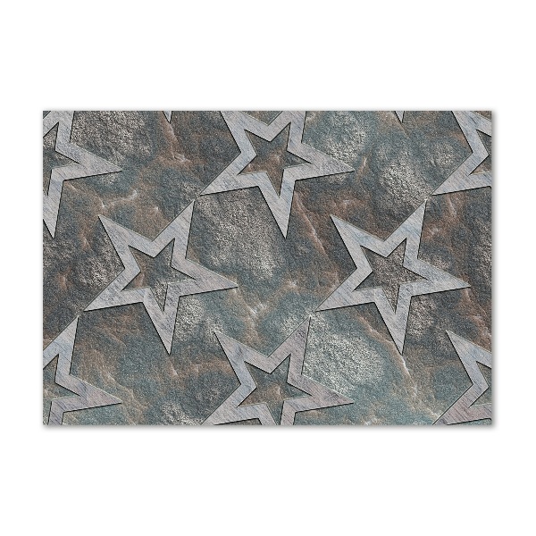 Glass art print Stone stars