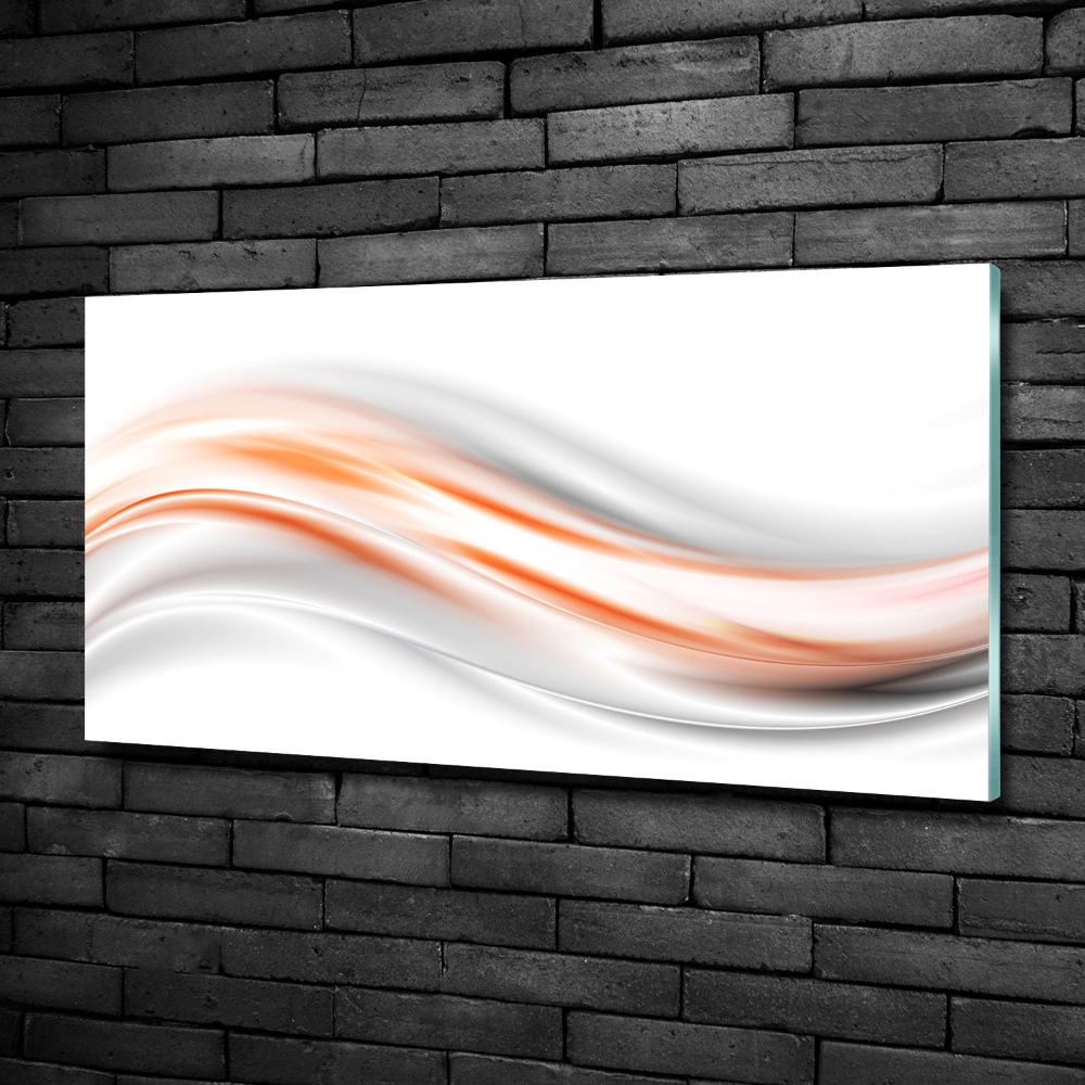 Glass art print Wave abstraction