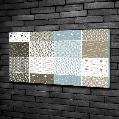 Glass art print Geometric patterns