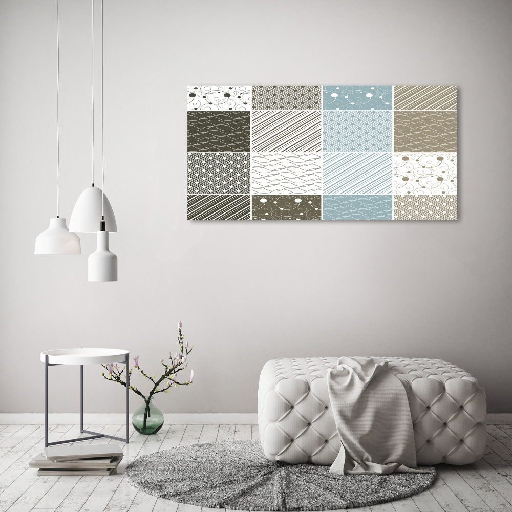 Glass art print Geometric patterns