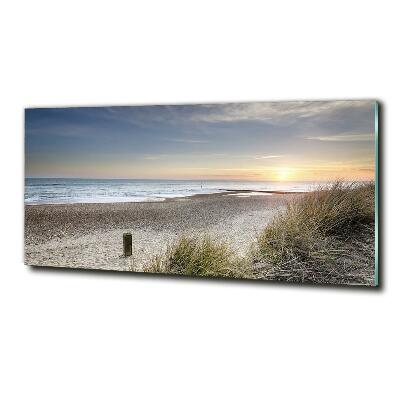 Wall art on glass Sunset and dunes