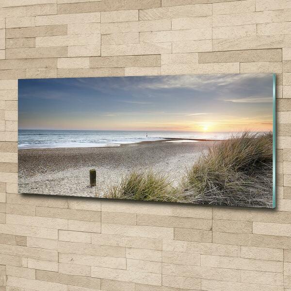 Wall art on glass Sunset and dunes