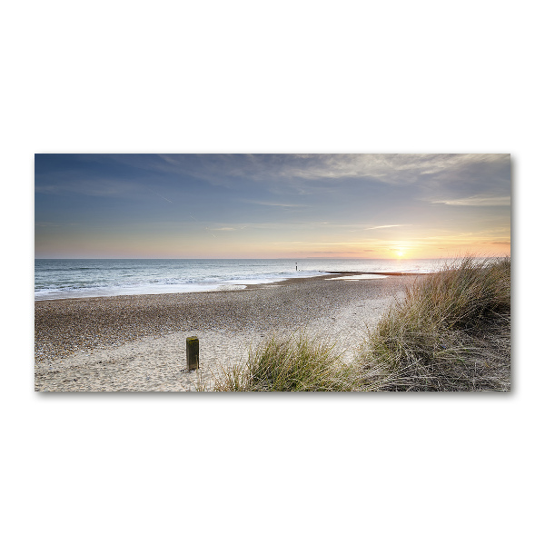 Wall art on glass Sunset and dunes