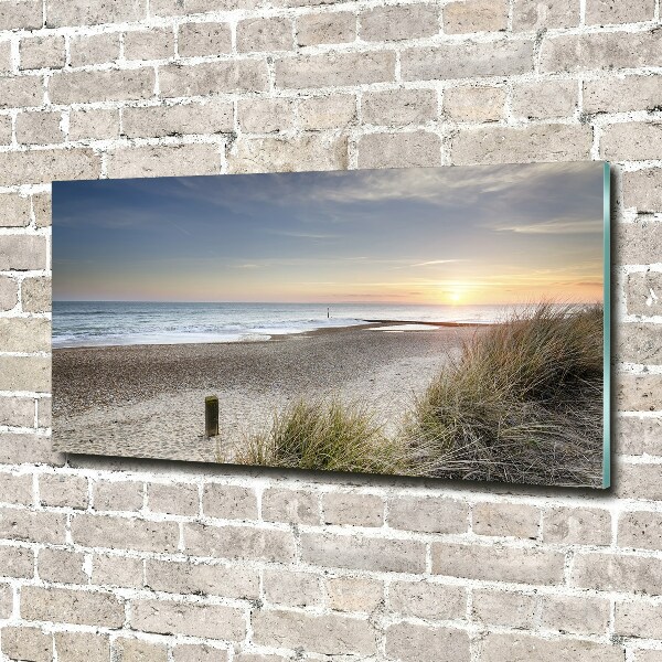 Wall art on glass Sunset and dunes