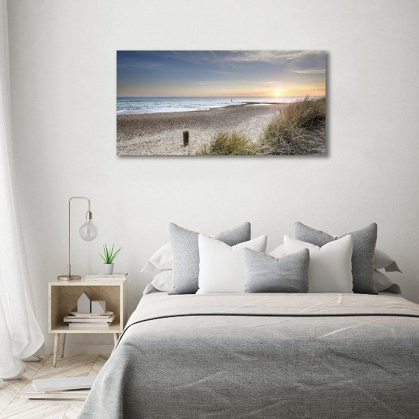 Wall art on glass Sunset and dunes