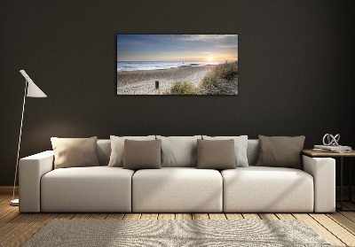 Wall art on glass Sunset and dunes