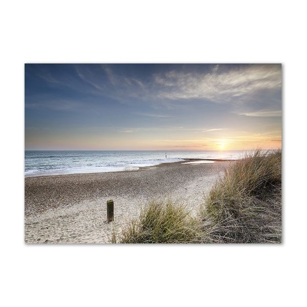 Wall art on glass Sunset and dunes