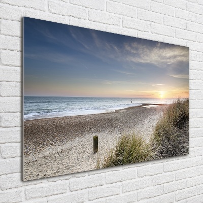 Wall art on glass Sunset and dunes