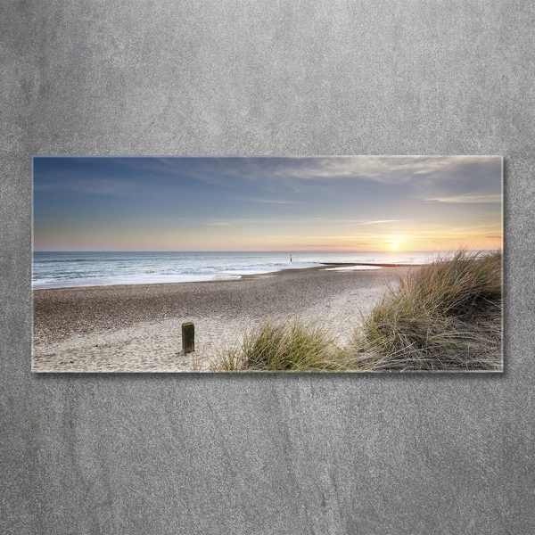 Wall art on glass Sunset and dunes