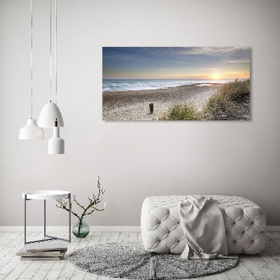 Wall art on glass Sunset and dunes