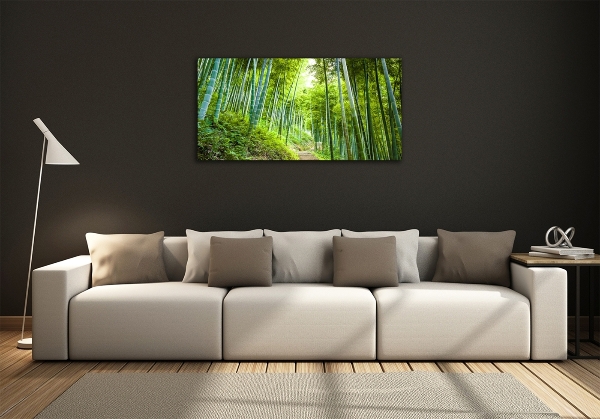 Glass art print Bamboo forest