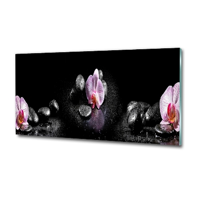 Glass picture print Orchid