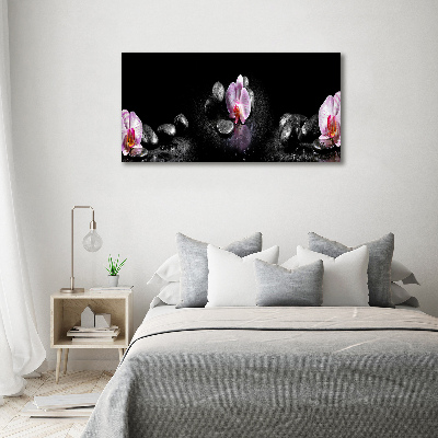 Glass picture print Orchid