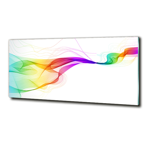 Wall art on glass Colorful abstraction