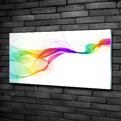 Wall art on glass Colorful abstraction