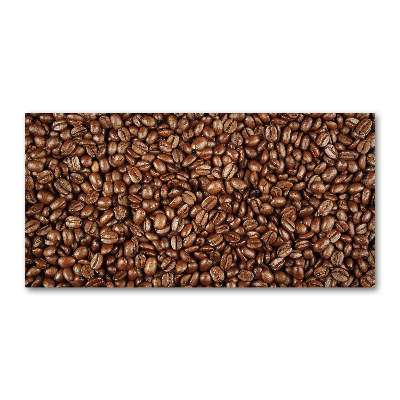 Glass wall art large Coffee beans