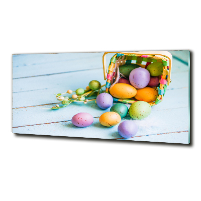 Glass art picture Easter eggs