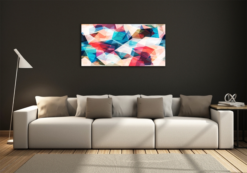 Wall art on glass Mosaic abstraction