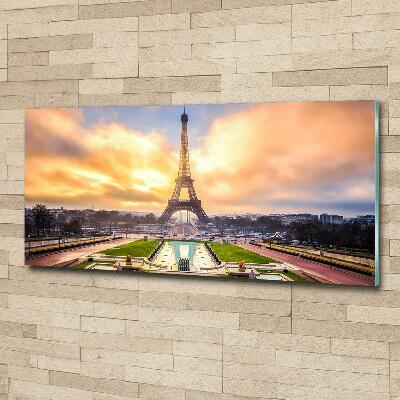 Printed glass wall art Eiffel paris tower