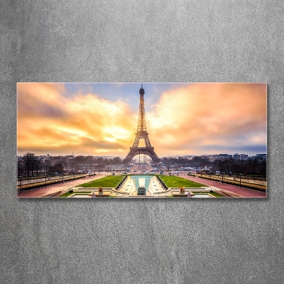 Printed glass wall art Eiffel paris tower