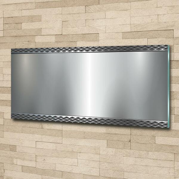 Glass wall art Metal background