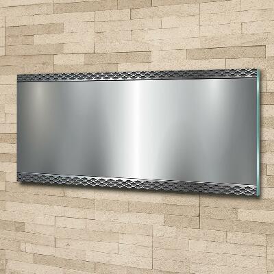 Glass wall art Metal background