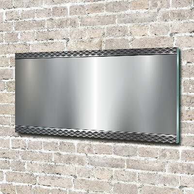 Glass wall art Metal background