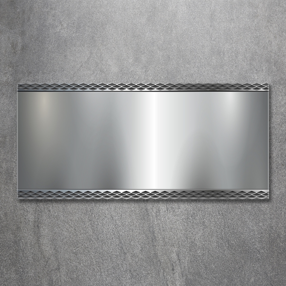 Glass wall art Metal background