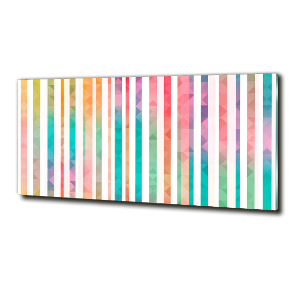 Wall art on glass Rainbow stripes