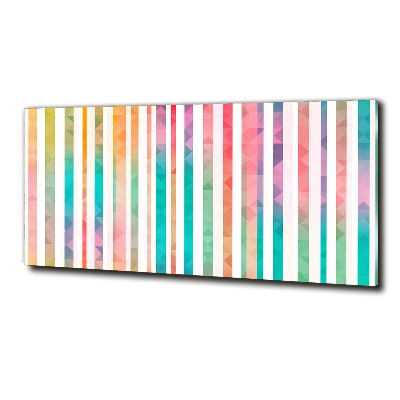 Wall art on glass Rainbow stripes