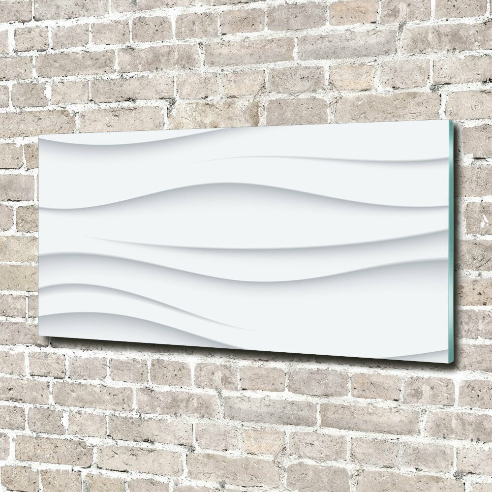 Glass art print Wave abstraction