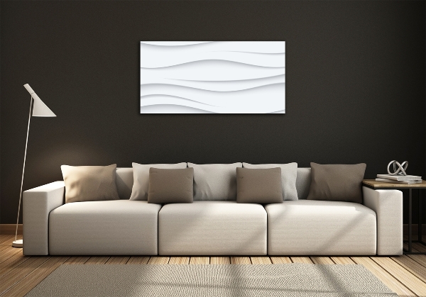 Glass art print Wave abstraction