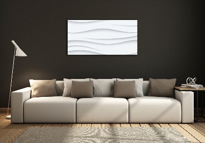 Glass art print Wave abstraction