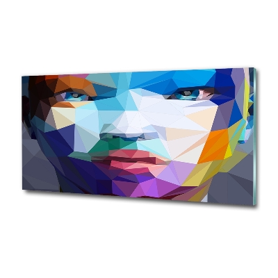 Glass wall art Abstraction woman