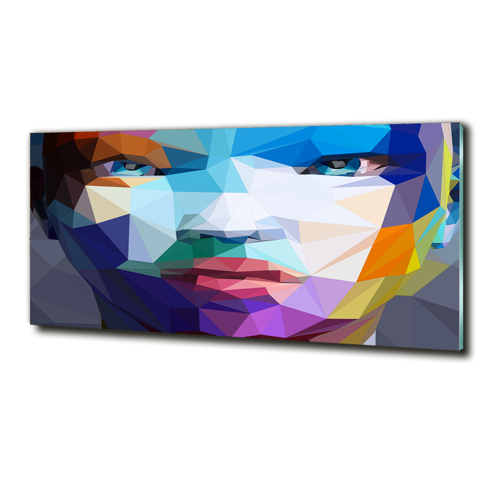 Glass wall art Abstraction woman