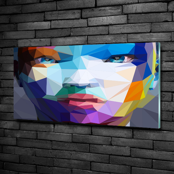 Glass wall art Abstraction woman