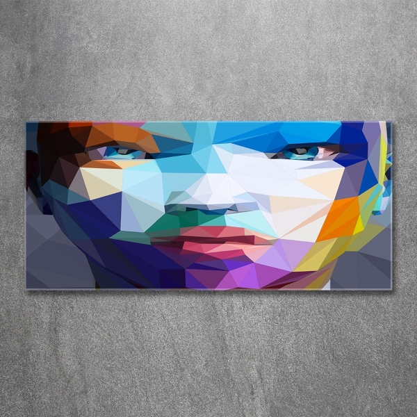 Glass wall art Abstraction woman