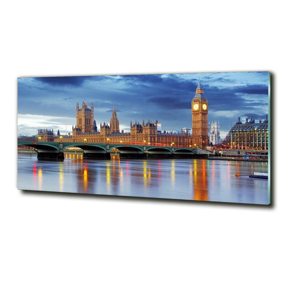 Glass wall art large Thames london