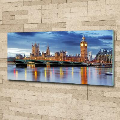 Glass wall art large Thames london