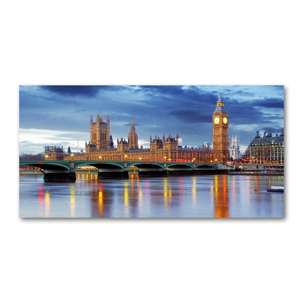 Glass wall art large Thames london