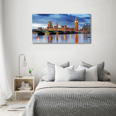 Glass wall art large Thames london