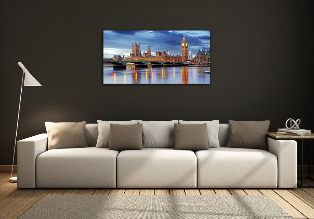 Glass wall art large Thames london