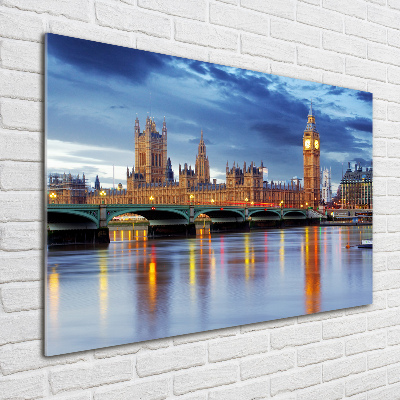 Glass wall art large Thames london