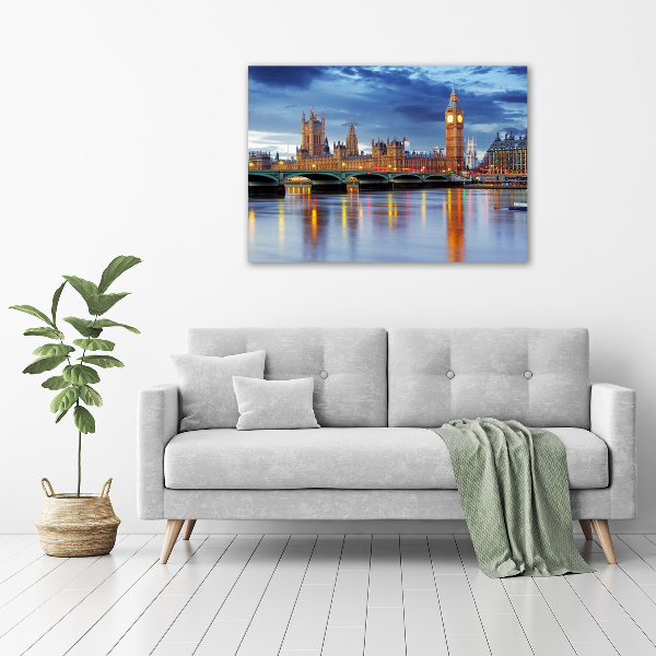 Glass wall art large Thames london