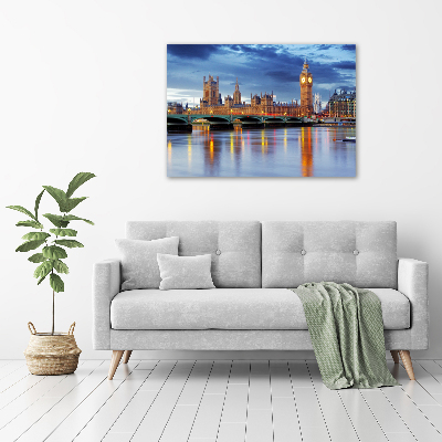 Glass wall art large Thames london