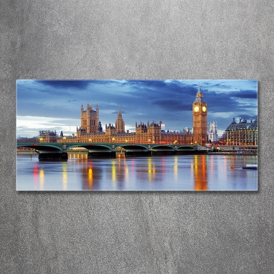 Glass wall art large Thames london