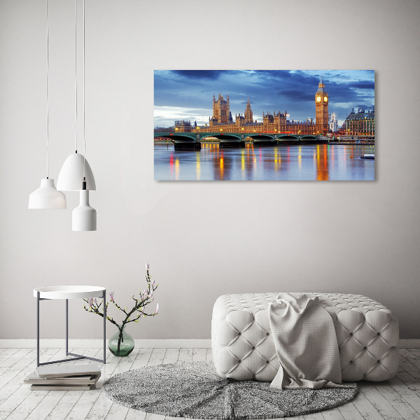 Glass wall art large Thames london