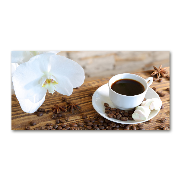 Glass picture print Cup of coffee