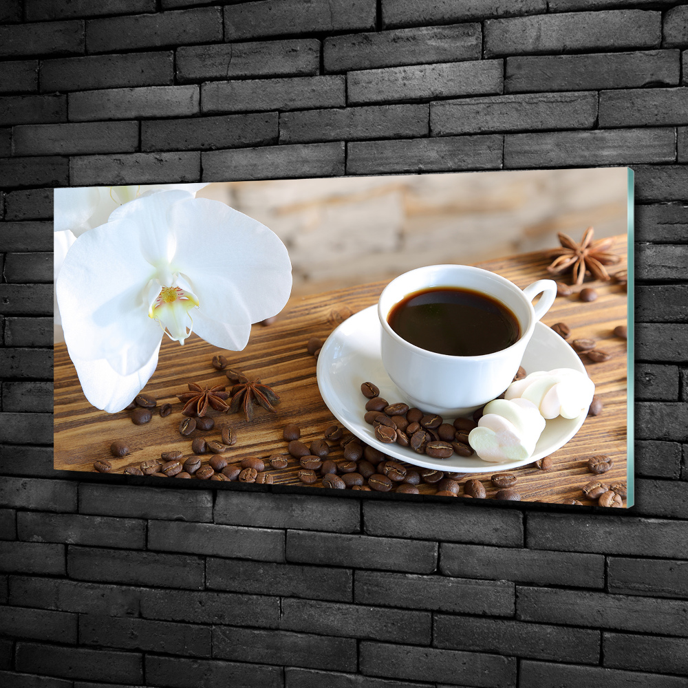 Glass picture print Cup of coffee